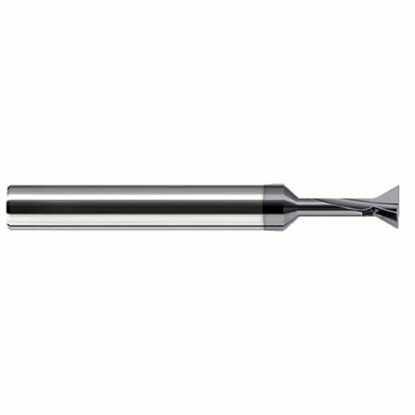 Harvey Tool 3/8 in. Cutter dia. x 1/4 in. Neck x 60 deg. included Carbide Dovetail Cutter, 3 Flutes 721624-C3